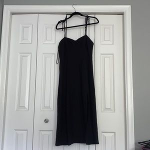 Forever 21 Tie Strap MIDI Dress Black